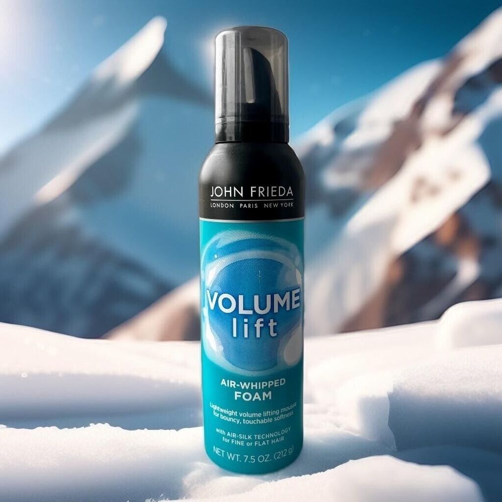 John Frieda Volume Lift Air Whipped Foam – Lightweight Mousse for Flat Fine Hair